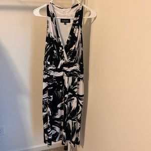 Black/white midi dress. Size 16
